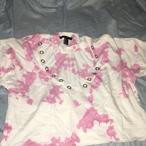 Forever 21 Tie Dye Choker Crop Too